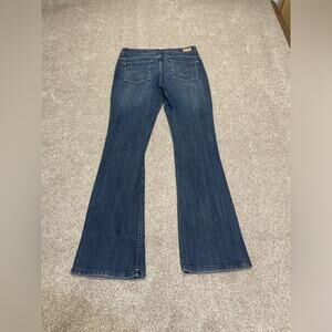 y2k vintage  grunge streetwear Refuge bootcut jeans 7L mid rise dark wash blue